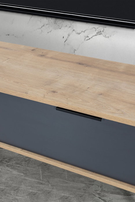 Hanah Home Venüs 3641 Soporte para TV Roble Zafiro y Antracita